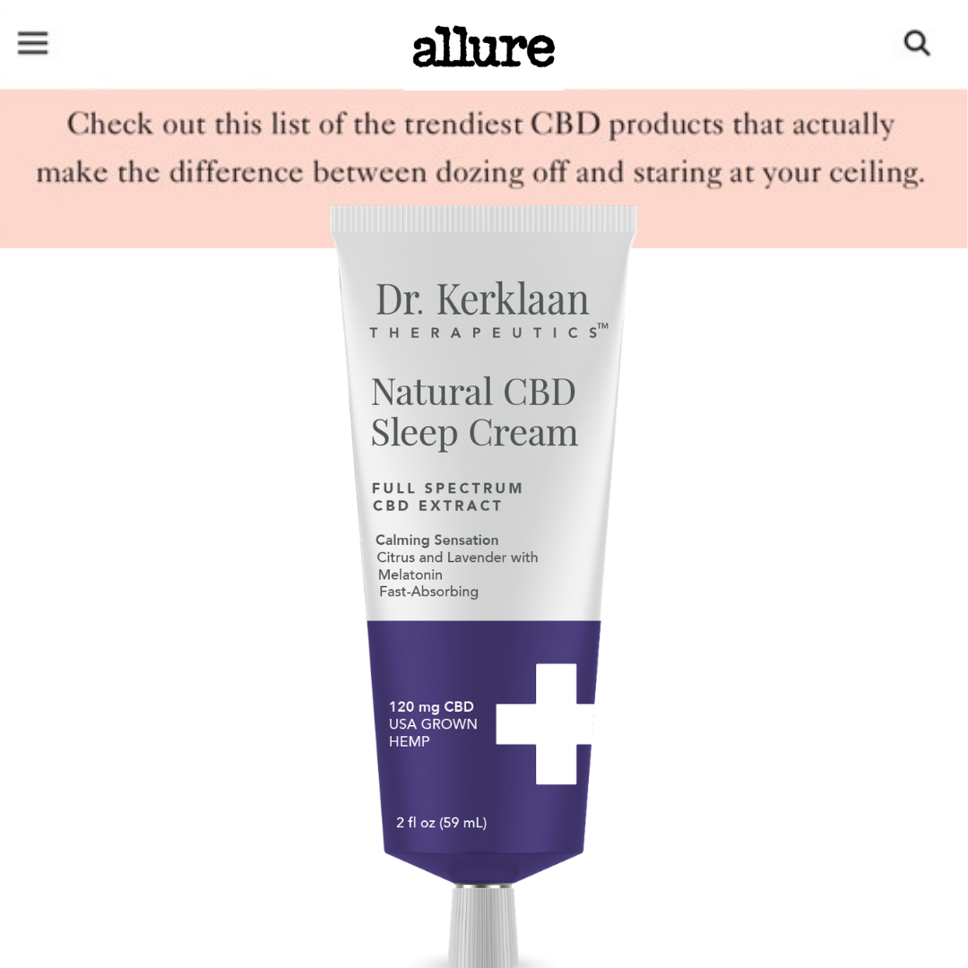 CBD Sleep cream helps relieve muscle tension and improve sleep patterns